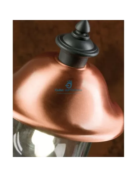 Homega lido' superior applique 100w e27 ip44 cuivre